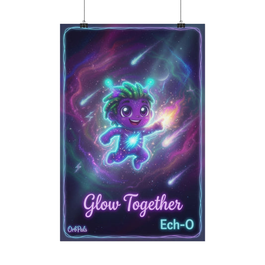 Ech-O the Explorer Satin Poster – Courage Trait Buddy