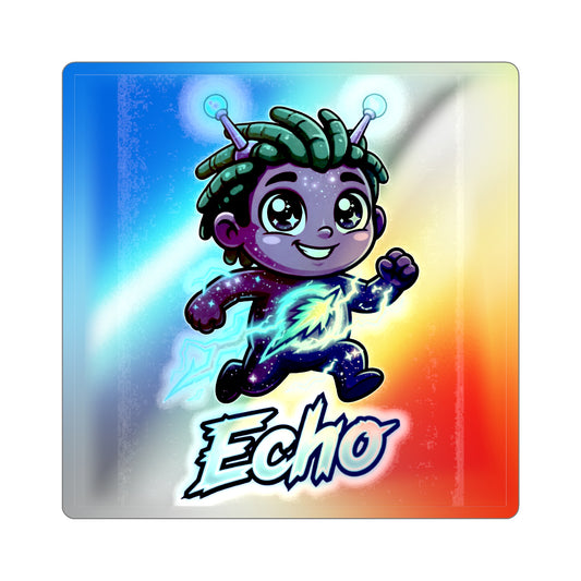 Ech-O Holographic Sticker – Courage Trait Buddy