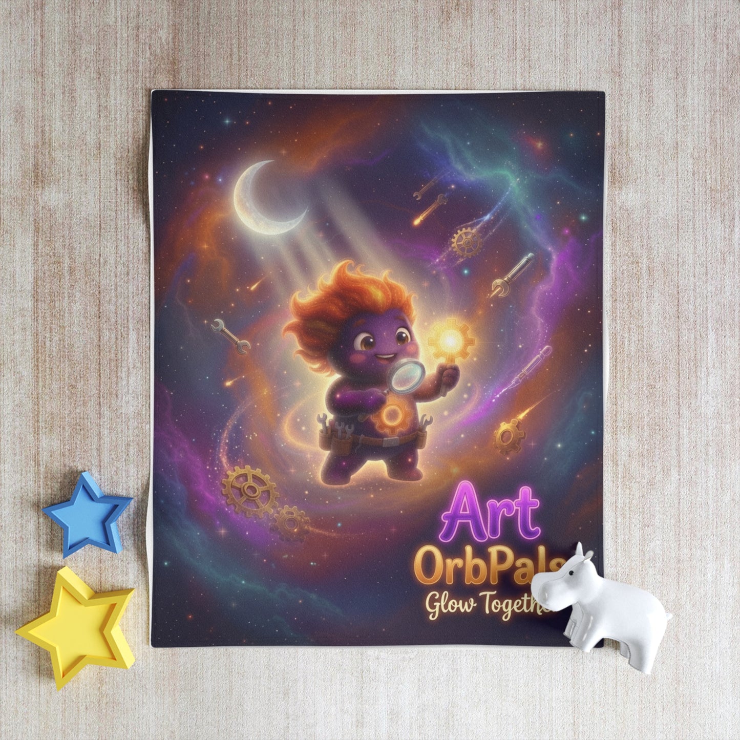 Art Throw Blanket – Curiosity Trait Buddy