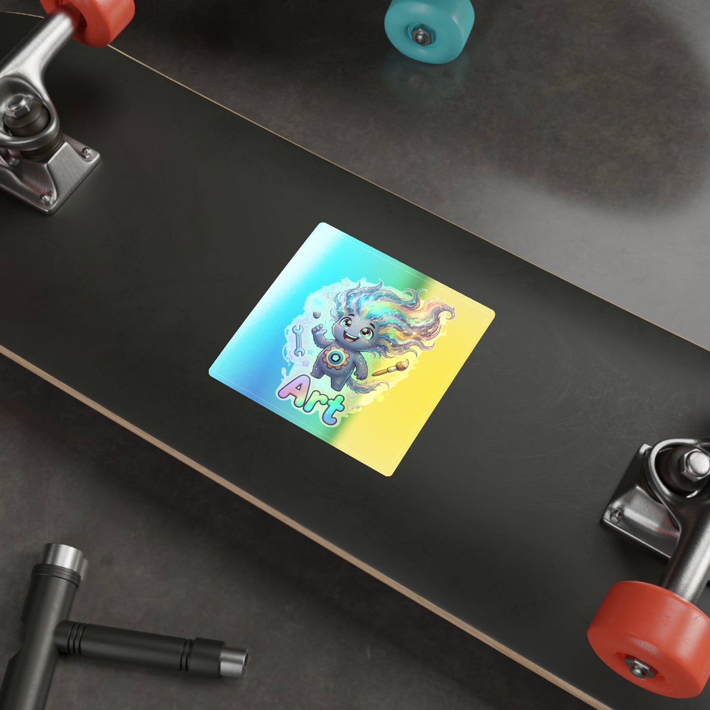 Art Holographic Sticker – Curiosity Trait Buddy