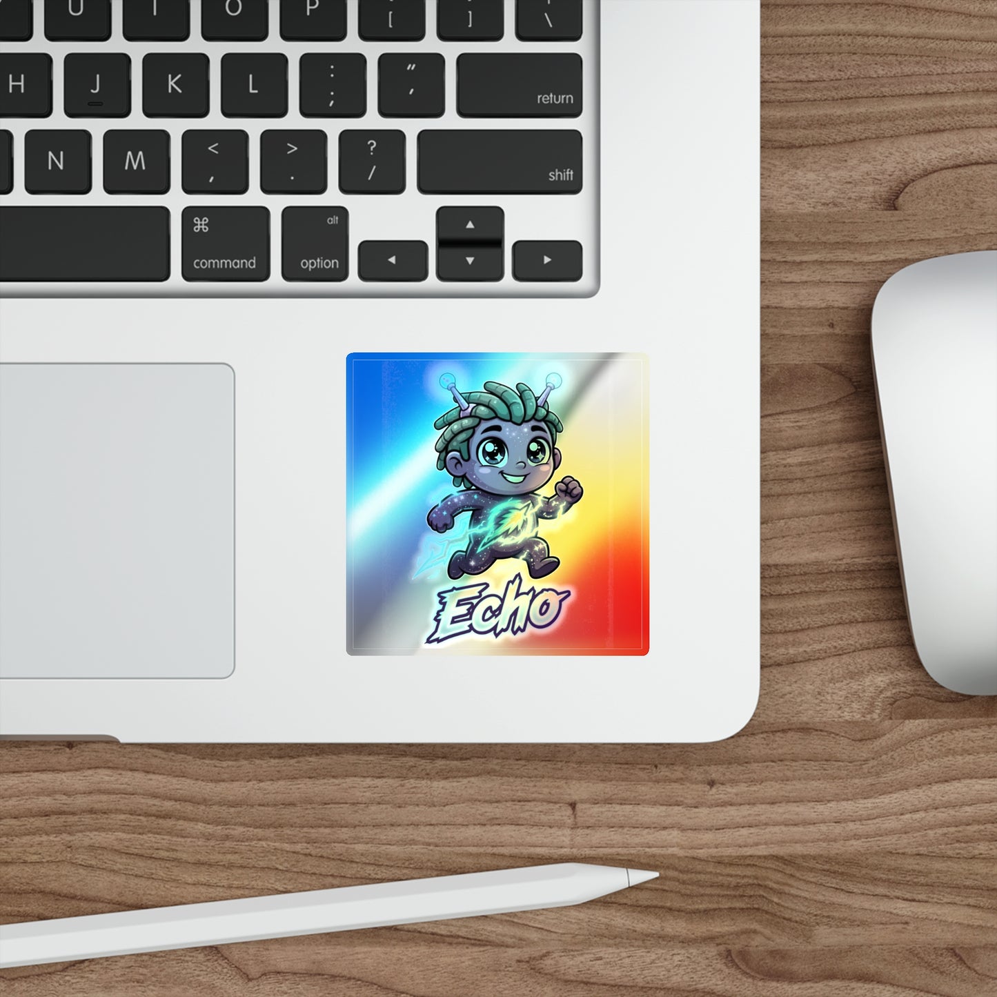 Ech-O Holographic Sticker – Courage Trait Buddy