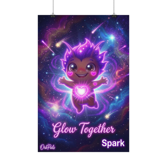 Spark the Creative Heart Satin Poster – Kindness Trait Buddy