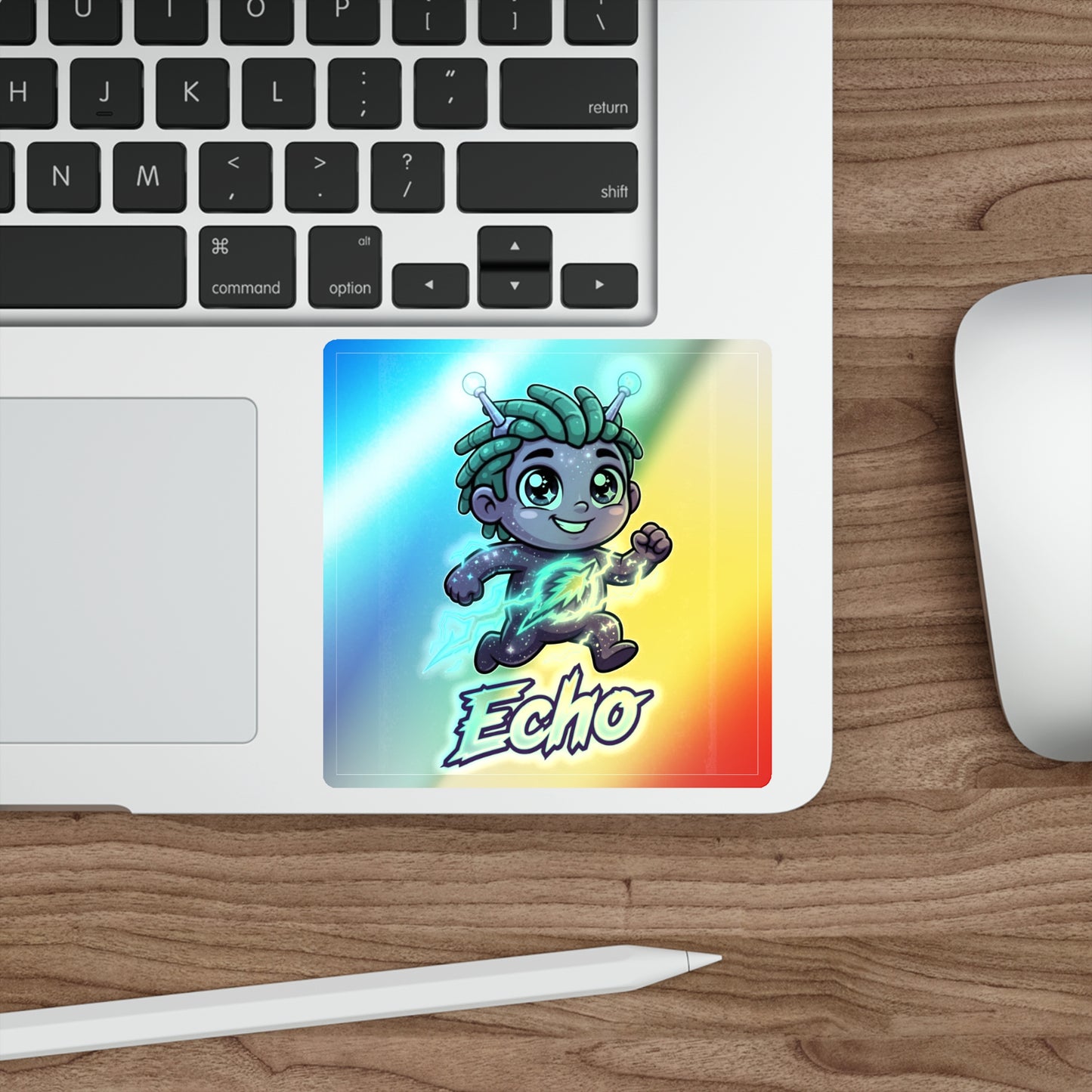 Ech-O Holographic Sticker – Courage Trait Buddy