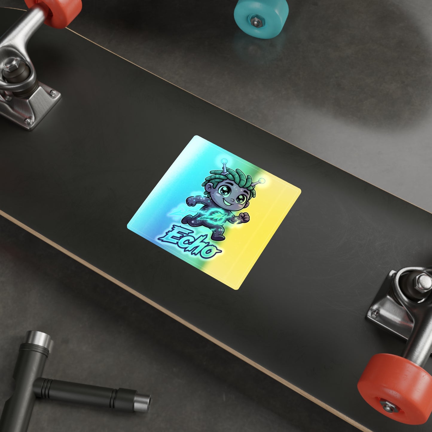 Ech-O Holographic Sticker – Courage Trait Buddy