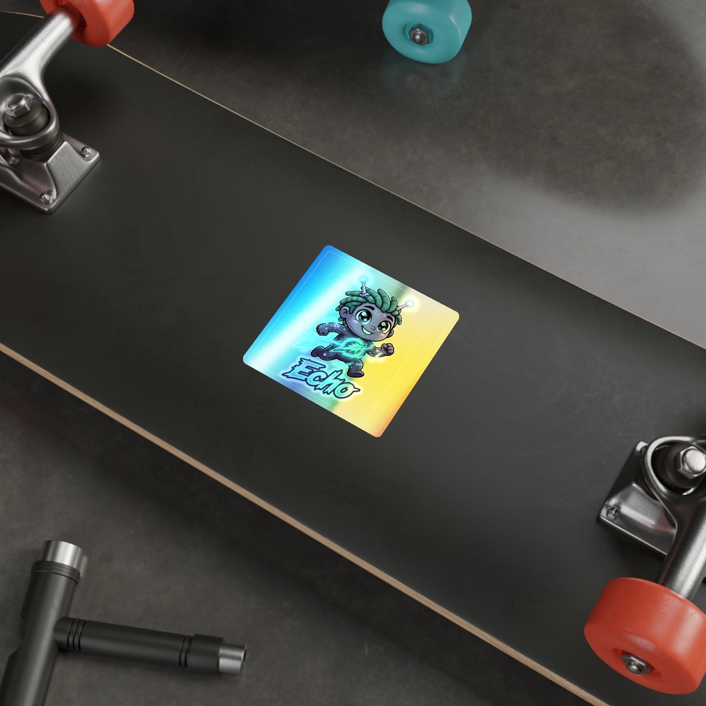Ech-O Holographic Sticker – Courage Trait Buddy