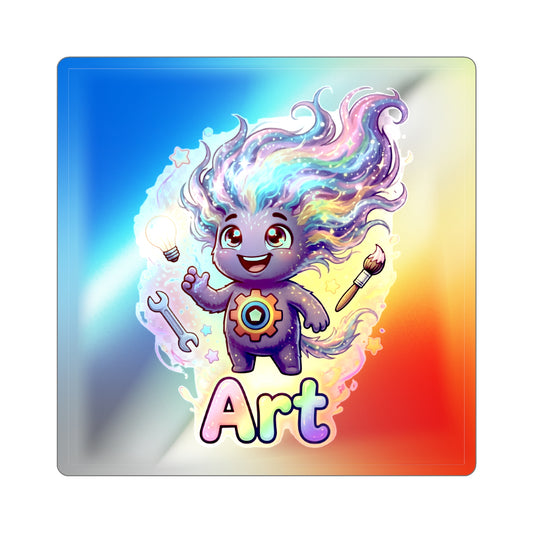 Art Holographic Sticker – Curiosity Trait Buddy